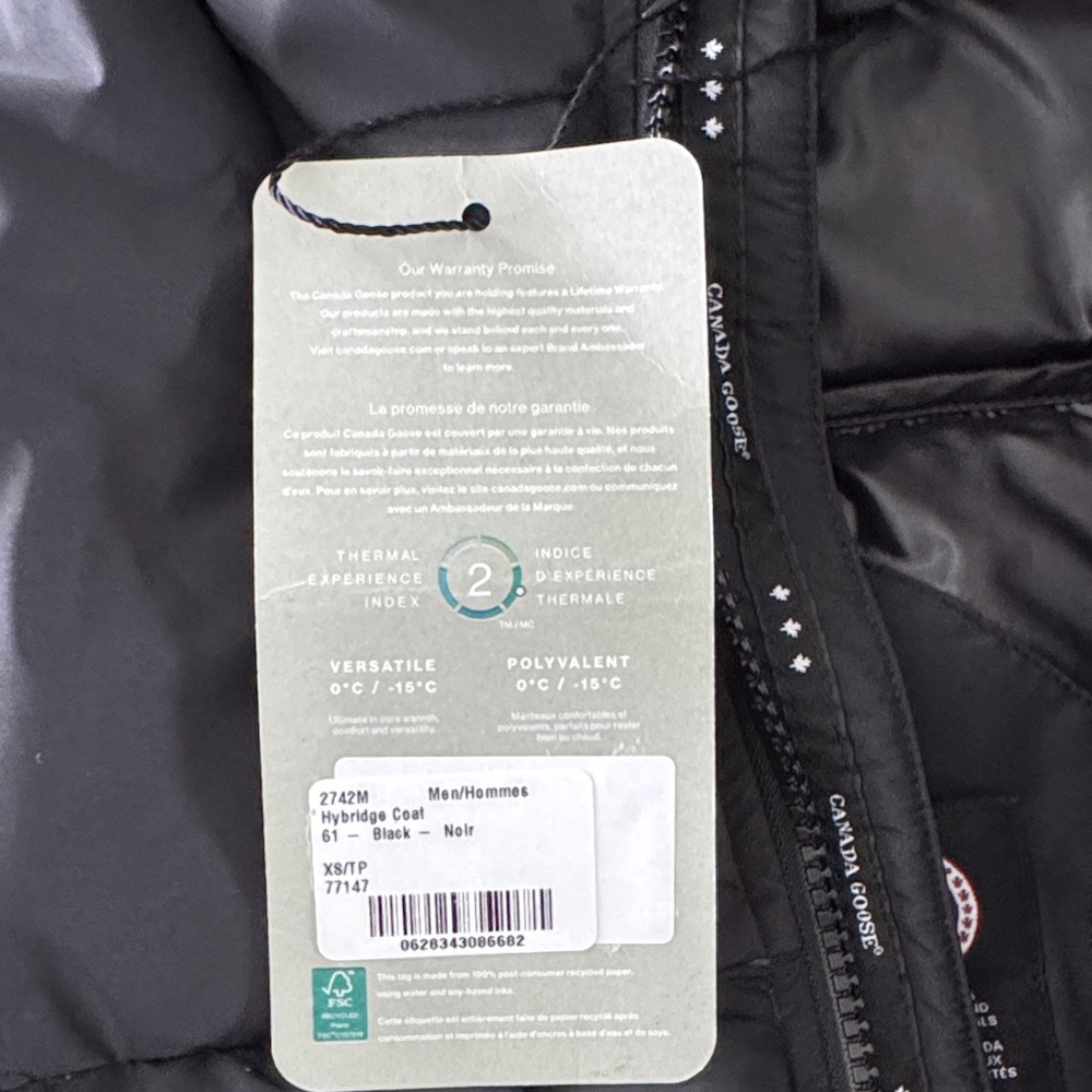 Canada Goose Black Hooded Puffer HyBridge® Coat - Picture 2 of 11